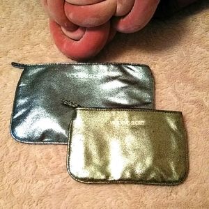 NWOT Set of Metallic Pouches